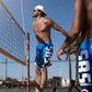 Atleta con pantaloncini South Beach Salento con stampa Zeus